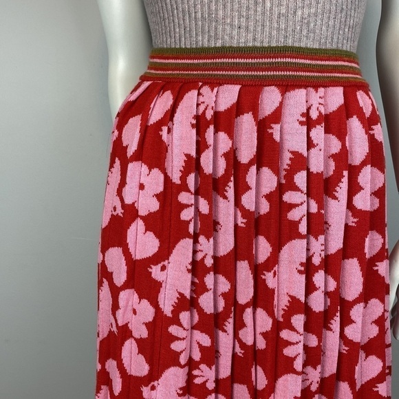 Oilily • pleated print block merino wool skirt - Picture 4 of 12